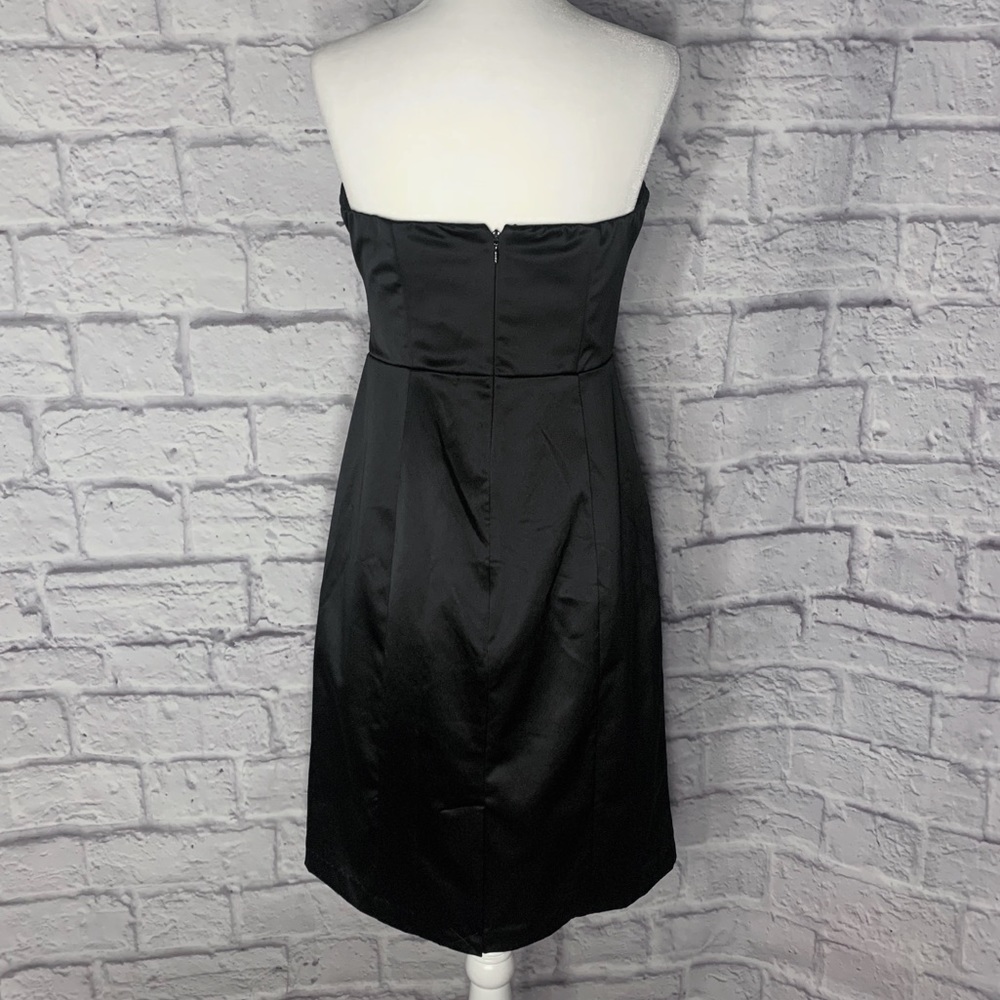 The Limited Black Sleeveless Satin Dress - Picture 2 of 8